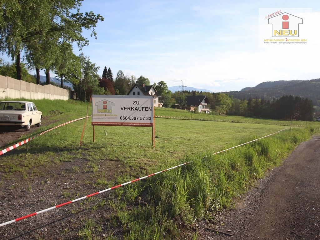 Gefragte Wohnlage gefragte - Schöner, sonniger 1090 m² Baugrund in Viktring 