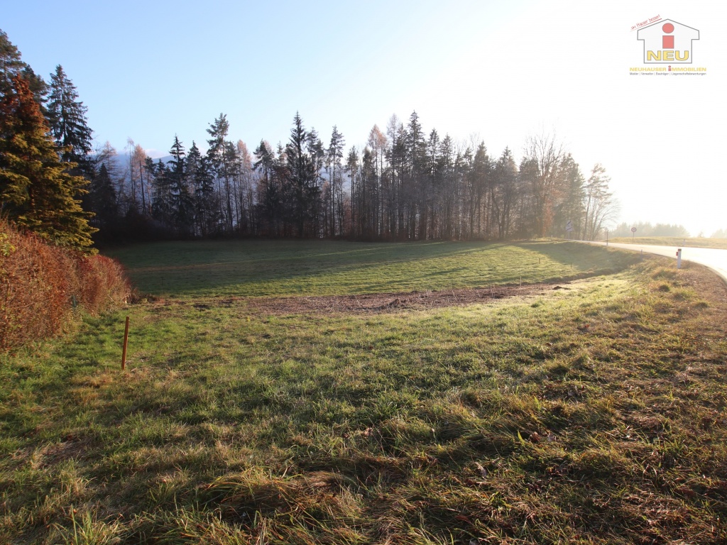 Grundstücksgrenzen Baugrundstück Bundesstrasse - Günstiger 1.155m² Baugrund in Köttmannsdorf 