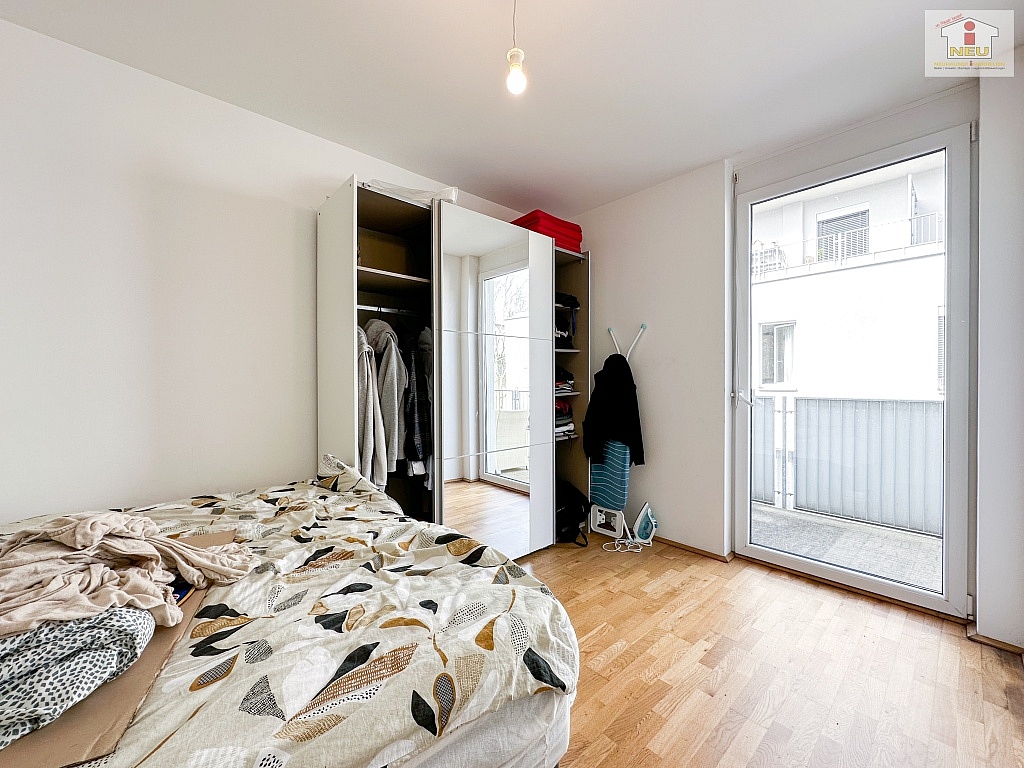 Flächenangaben Fliesenböden Schlafzimmer - Neuwertige und schöne 2 Zi Wohnung mit großem Balkon in Graz - Niesenbergergasse