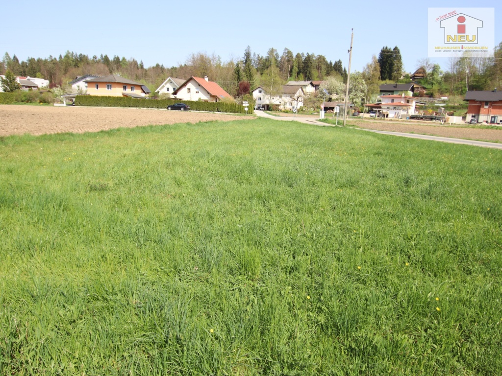 Eckbauparzelle Baugrundstück Aussichtslage - Schöne sonnige und große 1.154m² Eckbauparzelle in Köttmannsdorf - Aich