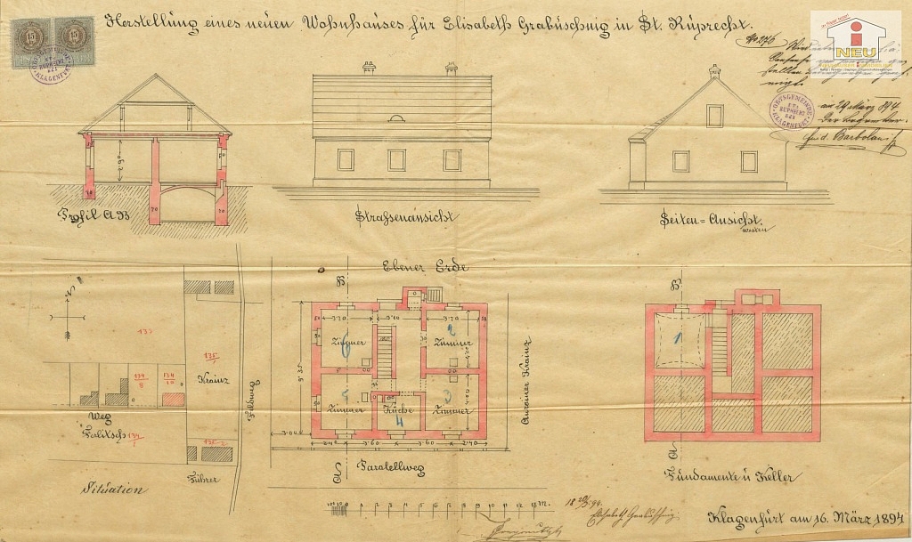 Nord neuw Haus - Schönes 135m² Wohnhaus mit schönen idyllischen 423m² Hofgrundstück - Klagenfurt