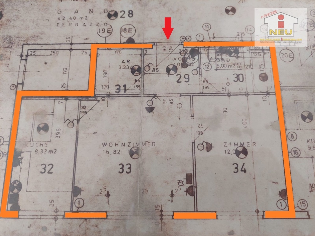 Stadt Bitte Hunde - Schöne sanierte 2 Zimmer Wohnung in Klagenfurt mit Parkplatz - Gabelsbergerstraße