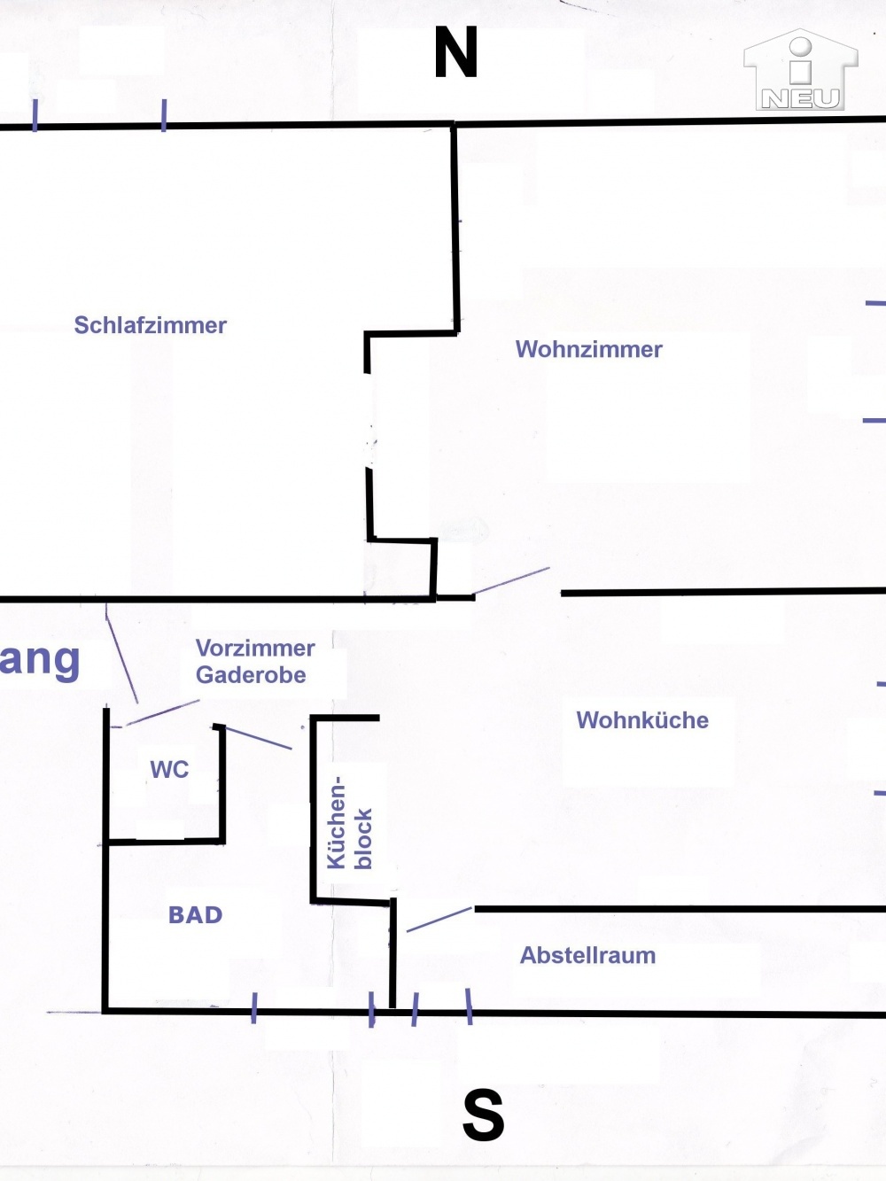 inkludiert neuwertige Radiatoren - Helle 2-Zi-Wohnung in Waidmannsdorf
